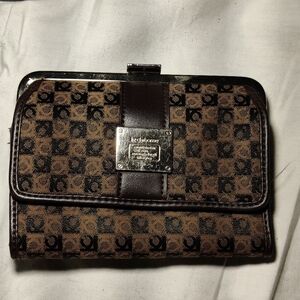 Vintage Brown and Black Liz Claiborne Wallet